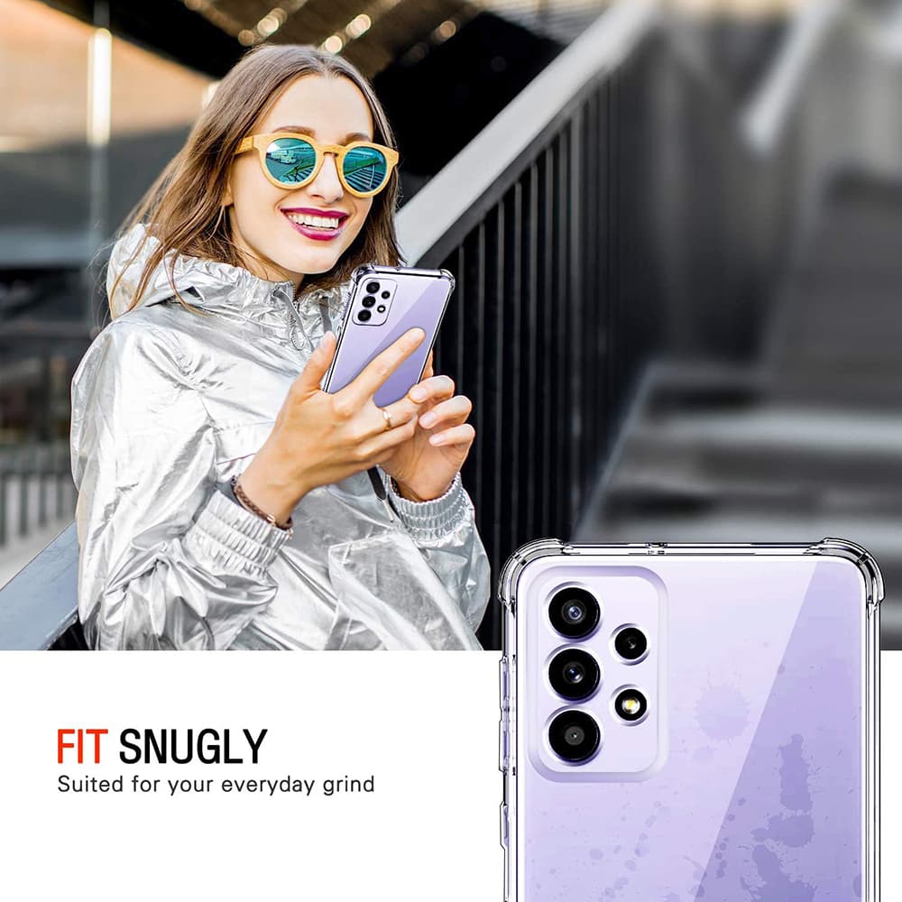 Techsuit Nárazuvzdorný průhledný silikon Samsung Galaxy A52 A52s - náhled 4
