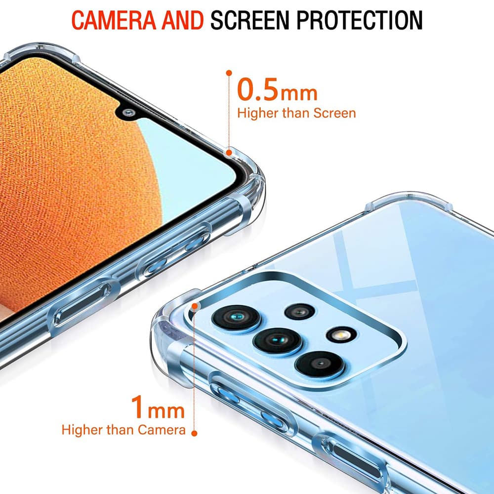 Techsuit Ochranný průhledný silikon Samsung Galaxy A32 4G - náhled 4