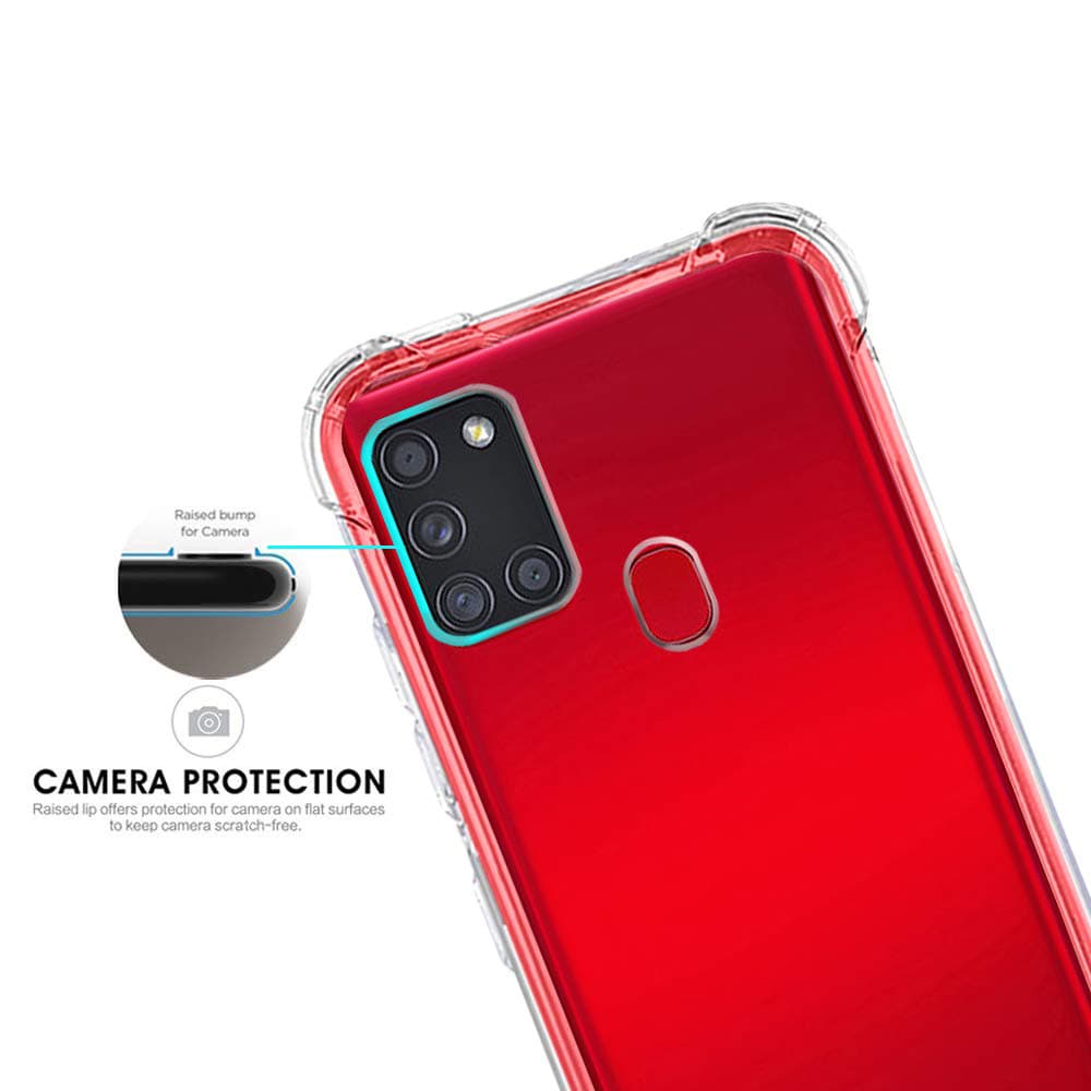 Techsuit Nárazuvzdorný Průhledný Silikon Samsung Galaxy A21s Clear - náhled 4