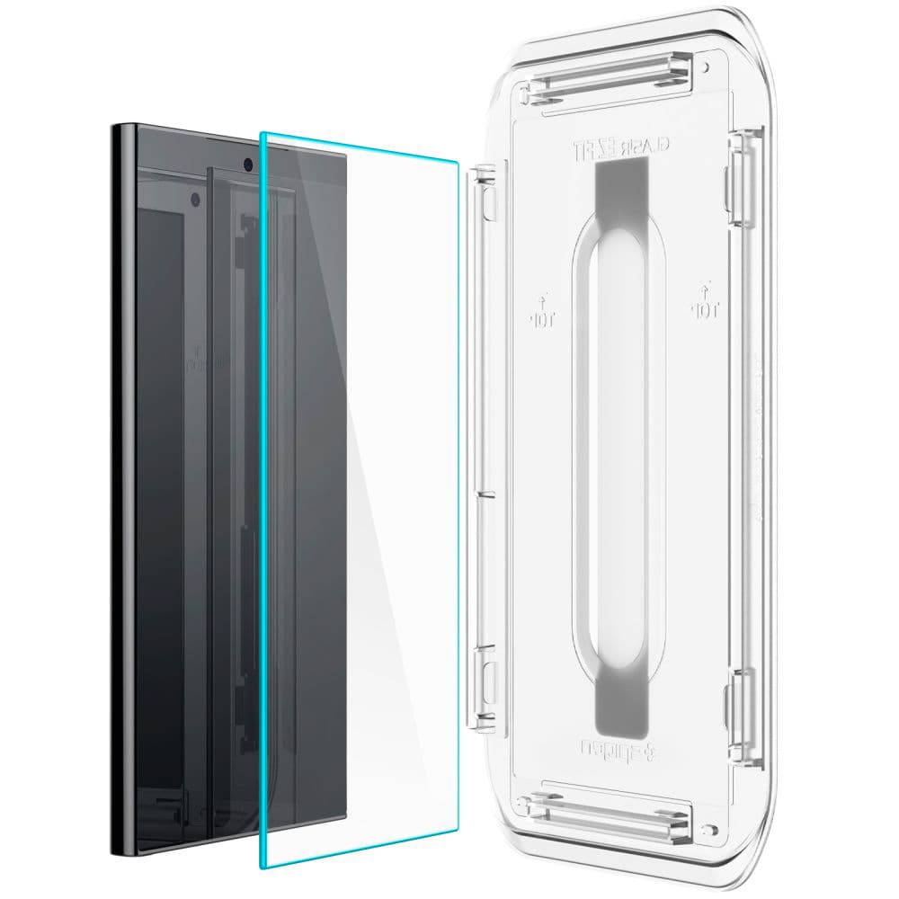 Spigen Glas.tR EZ-FIT 2 kusy Samsung Galaxy S24 Ultra Čiré - náhled 4
