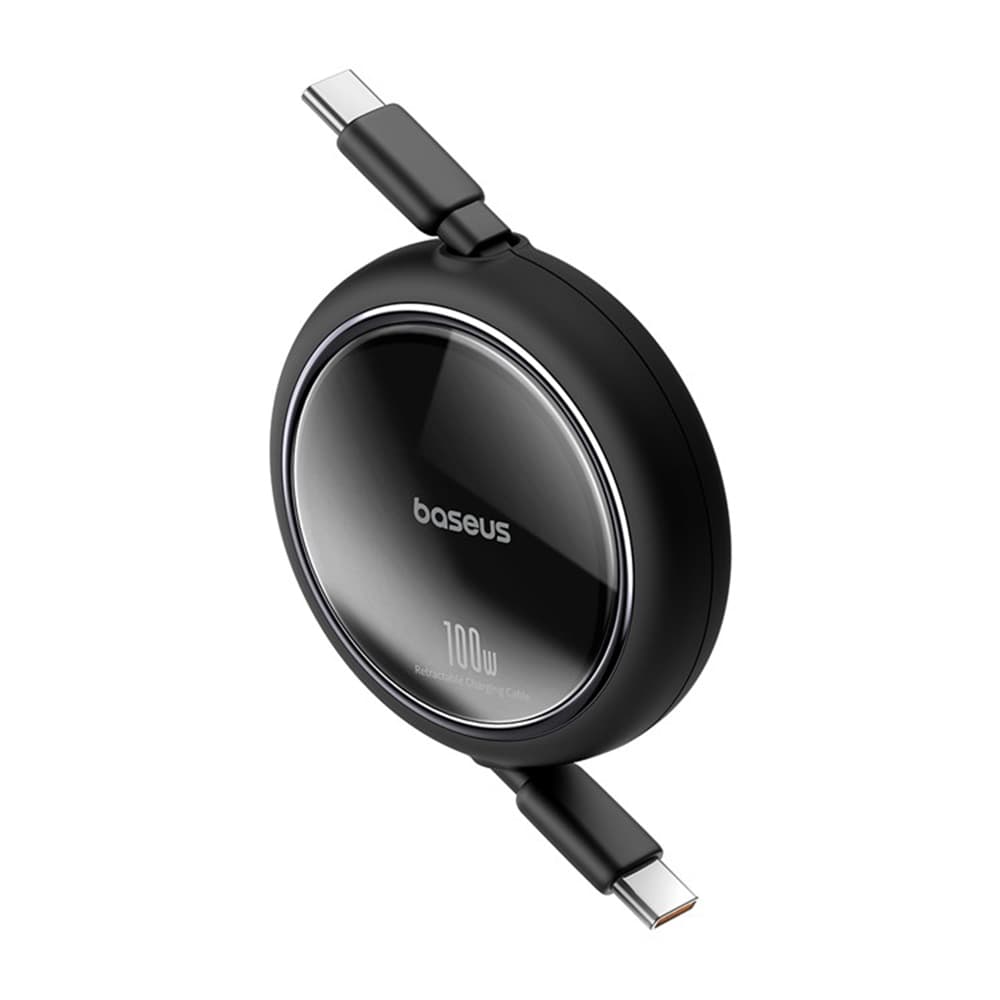 Zatahovací Kabel Baseus Free2Draw Mini (100W / 1m) černý - náhled 4
