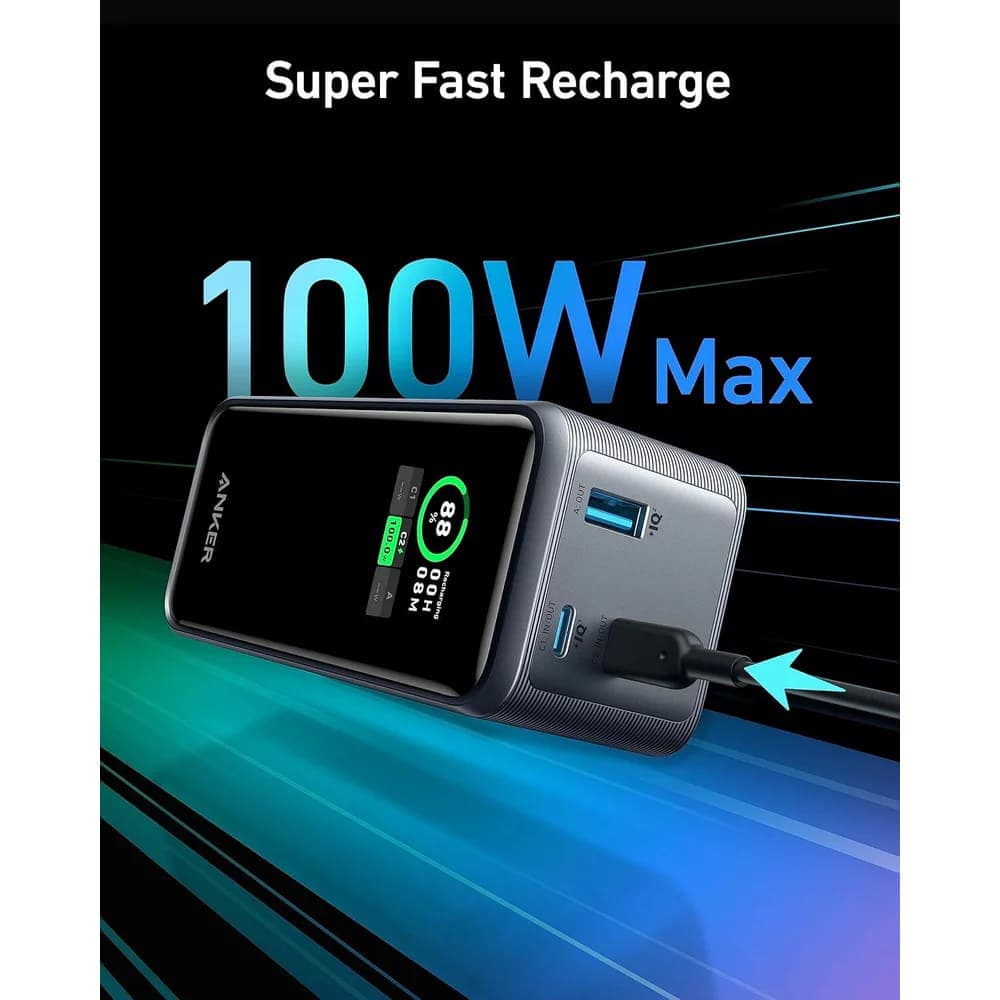 Anker Power Bank Prime A1336011 20000mAh 200W Displej Černá - náhled 4
