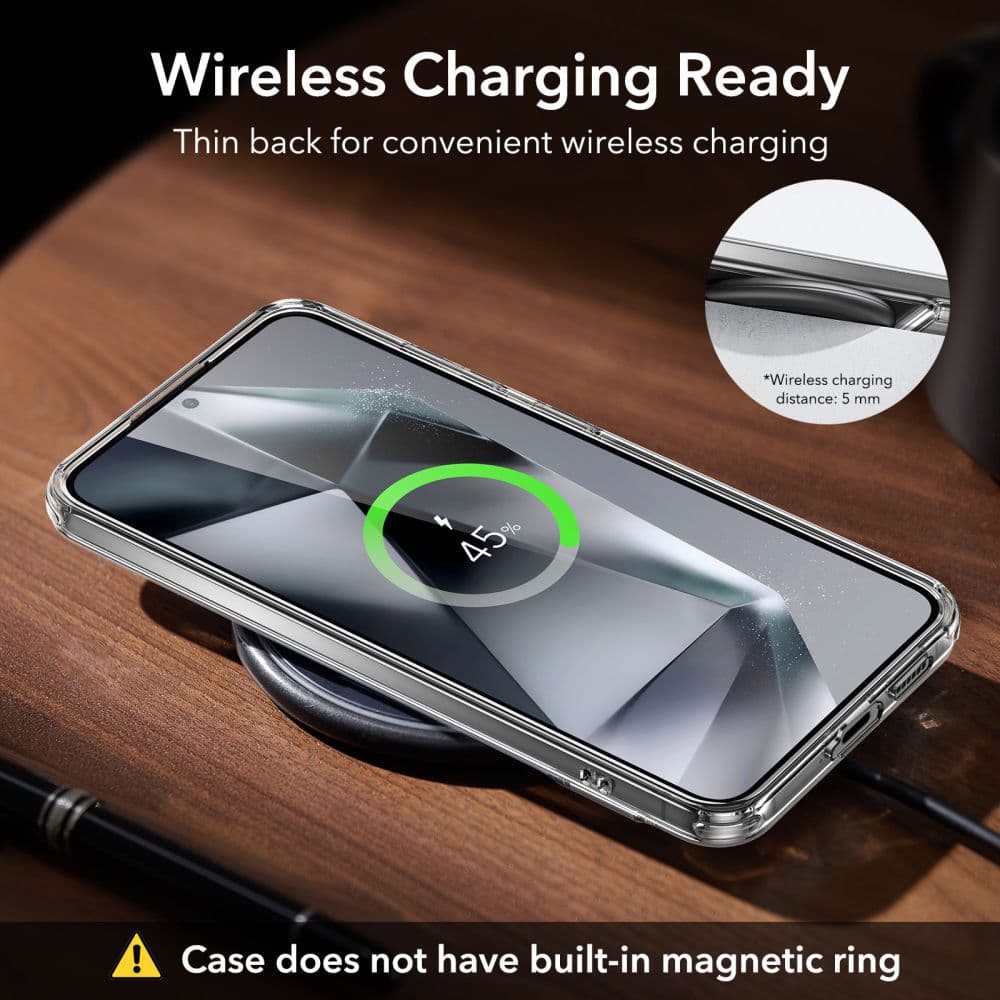 ESR Air Shield Boost Kickstand Samsung Galaxy S24 Plus Průhledný - náhled 4