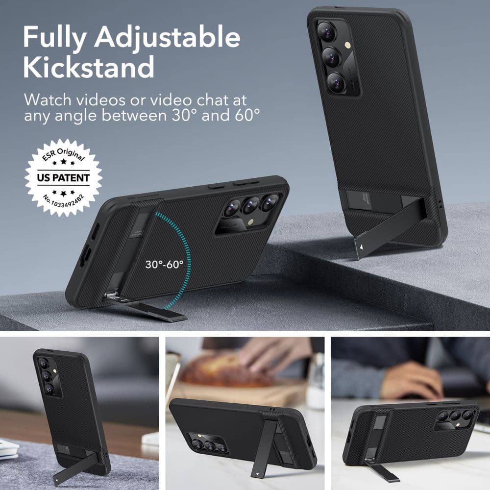 ESR Air Shield Boost Kickstand Samsung Galaxy S24 Černá - náhled 4