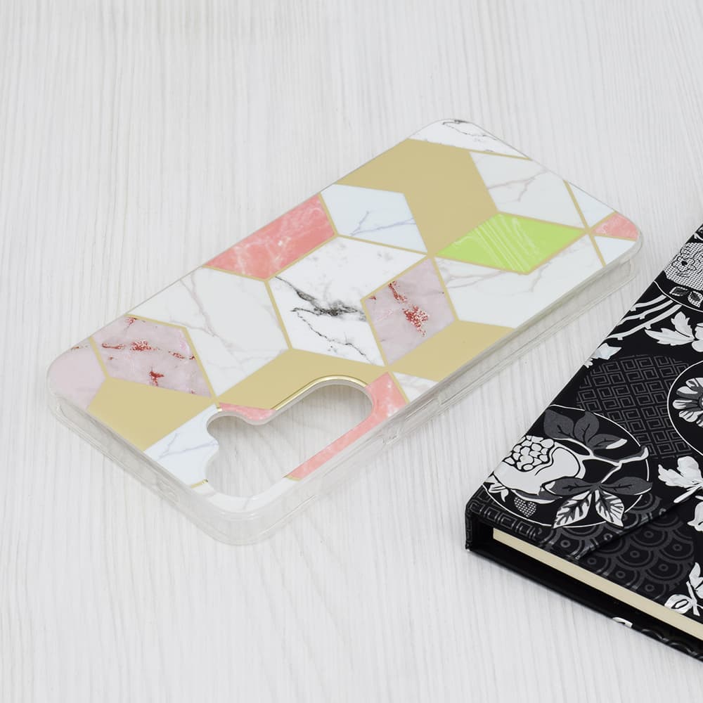 Techsuit Mramorová série Samsung Galaxy S24 Plus Fialový hex - náhled 4