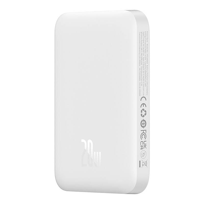 Baseus Power Bank Magnetic Mini Air 6000mAh 20W bílá - náhled 4