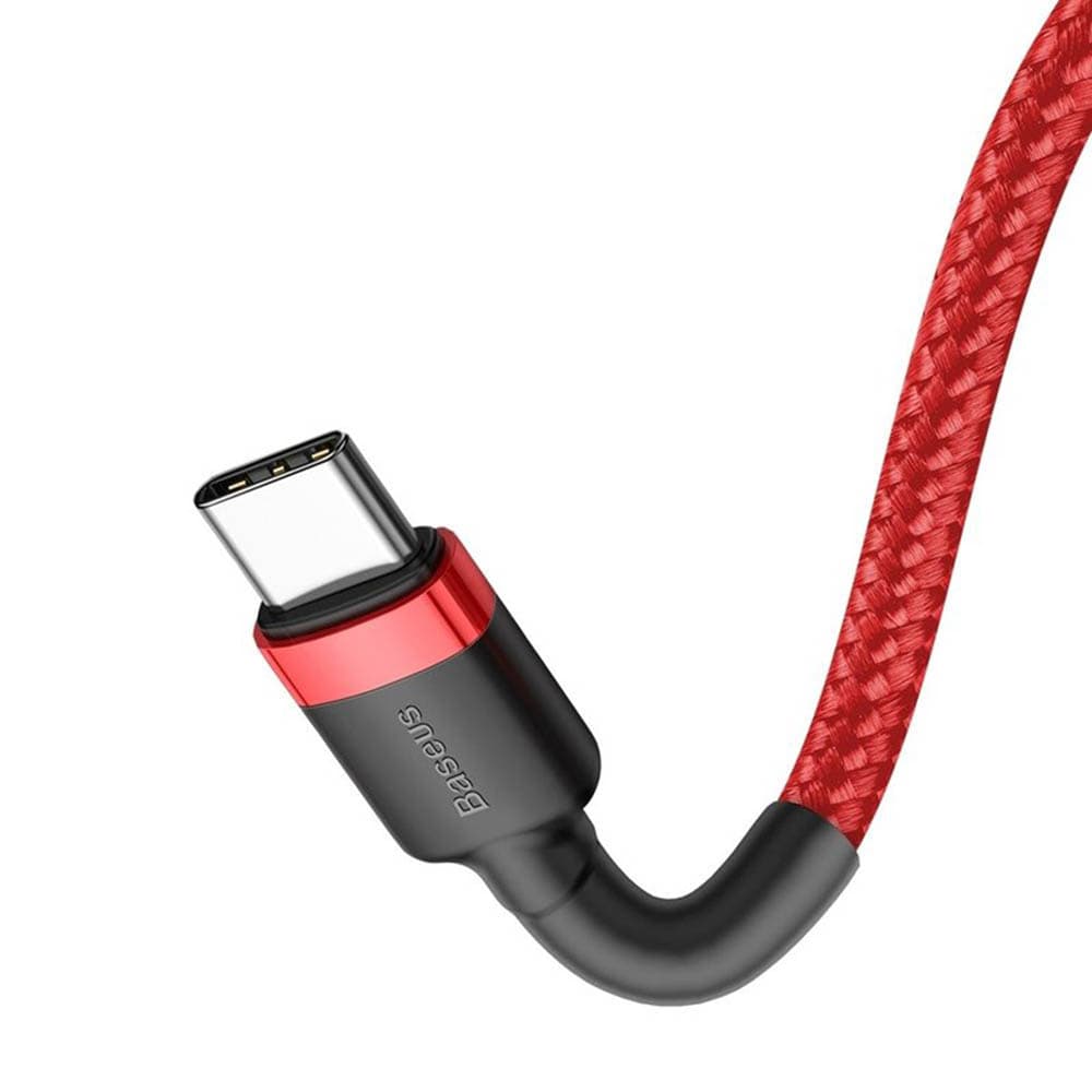 Baseus Cafule USB-C USB-C 60W 1m Červenočerný kabel - náhled 4