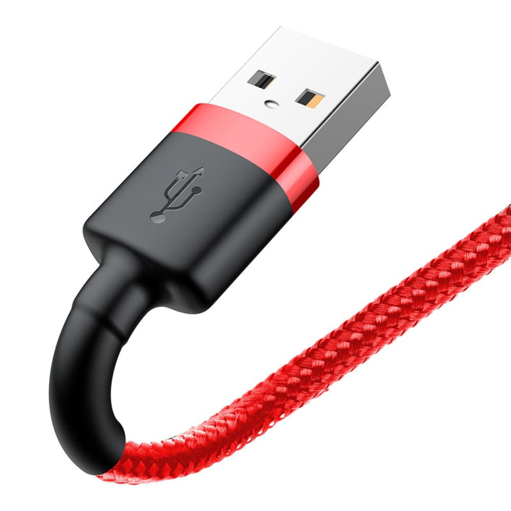 Baseus Datový kabel Cafule USB Lightning 2.4A 1m Červený - náhled 4