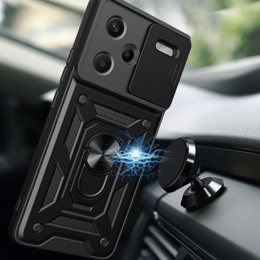 Techsuit CamShield řada Xiaomi Redmi Note 13 Pro+ 5G černá - náhled 4