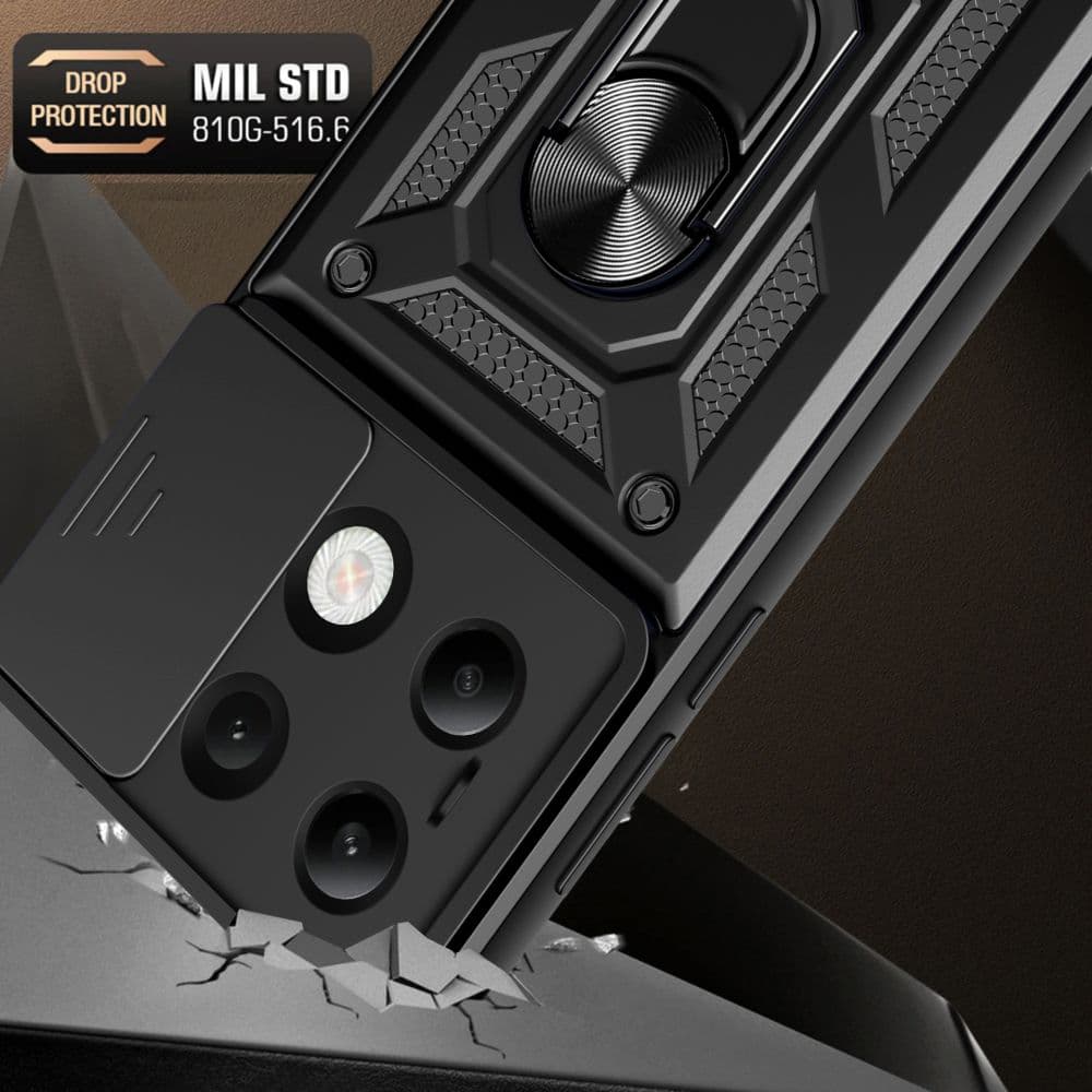 Techsuit CamShield Series Xiaomi Redmi Note 13 4G Černá - náhled 4
