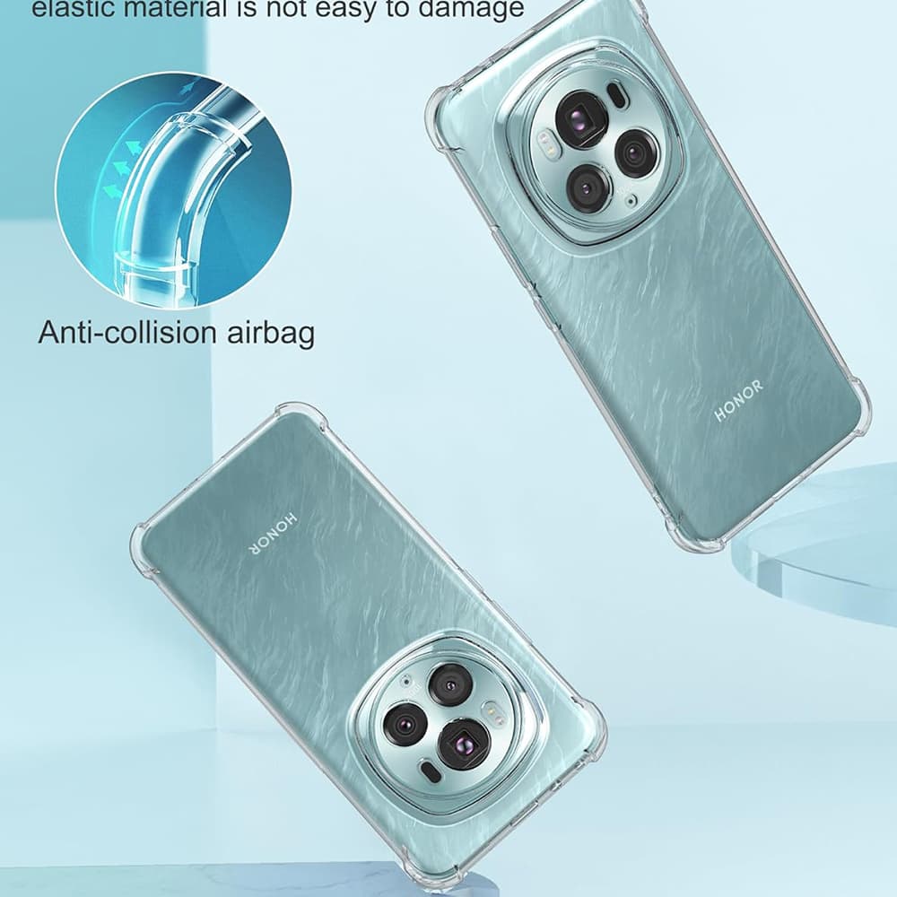 Techsuit Nárazuvzdorný Průhledný Silikon Honor Magic6 Pro Clear - náhled 4