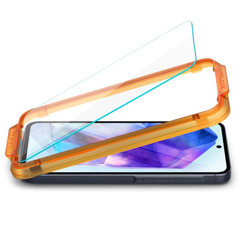 Spigen Glas.tR Align Master Samsung Galaxy A55 5G 2 kusy Čiré - náhled 4