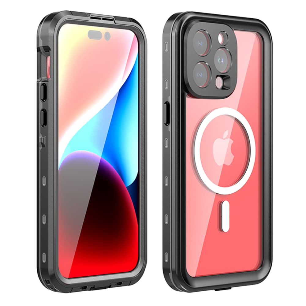 ShellBox Vodotěsný IP68 MagSafe Kryt iPhone 15 Pro Max Black - náhled 4