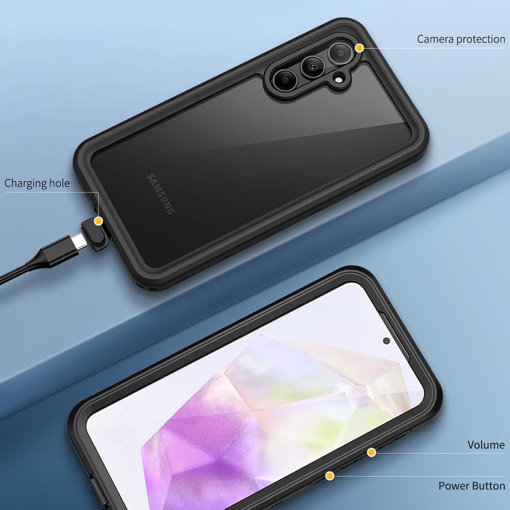 ShellBox Vodotěsné pouzdro IP68 Samsung Galaxy A35 5G Black - náhled 4