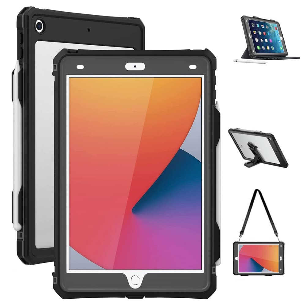 ShellBox Vodotěsný IP68 iPad 10.2" (201920202021) Black - náhled 4