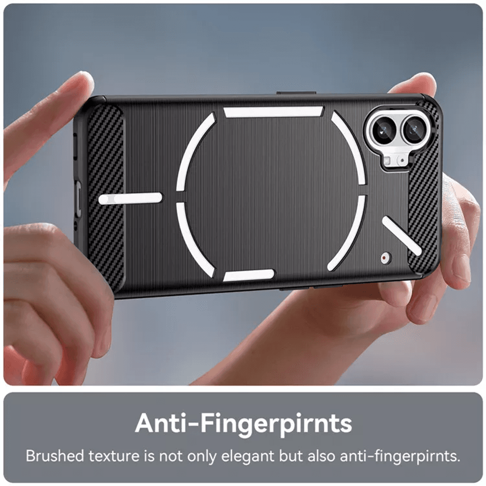 Techsuit Karbon Silikon Nothing Phone (1) Černý - náhled 4