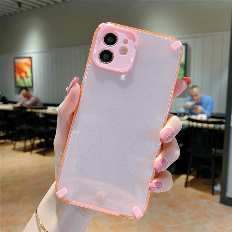 Pouzdro Armor Glitter pro Iphone 12 Pro růžové - náhled 4