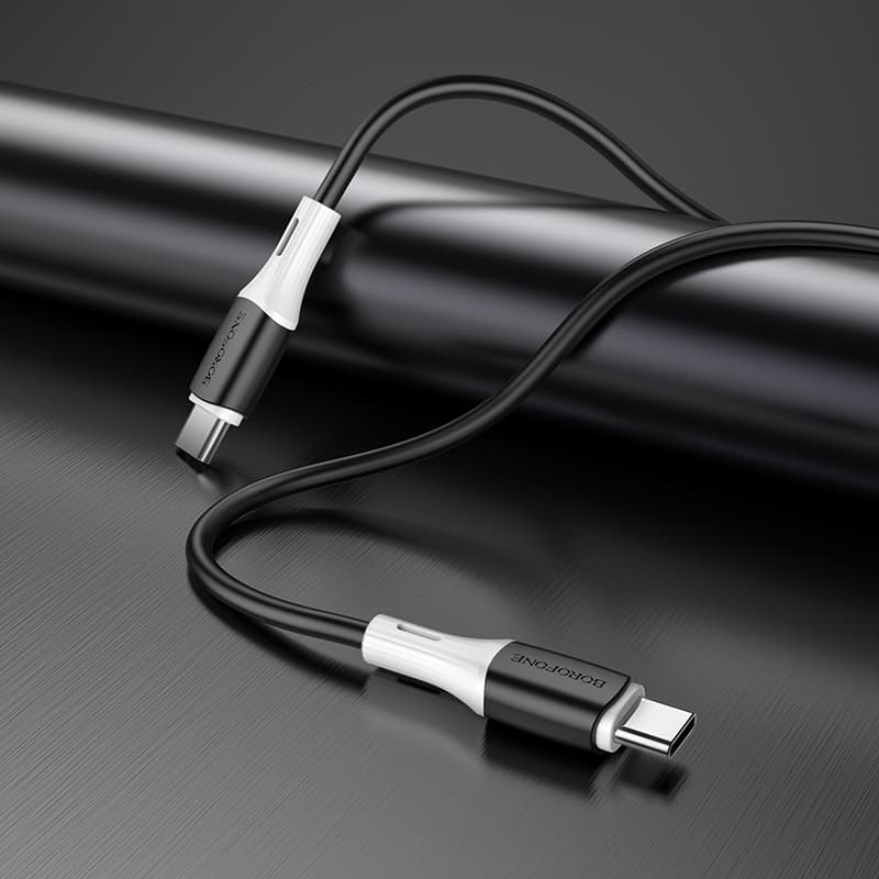 Borofone kabel BX79 - Typ C na Typ C - 60W 3A 1 metr černý - náhled 4