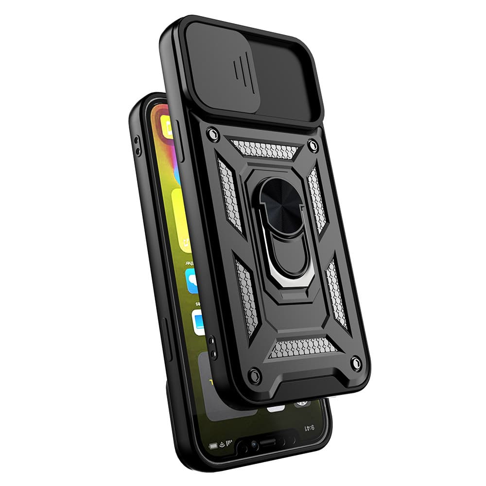 Slide Camera Armor Case pro Iphone 14 Black - náhled 4