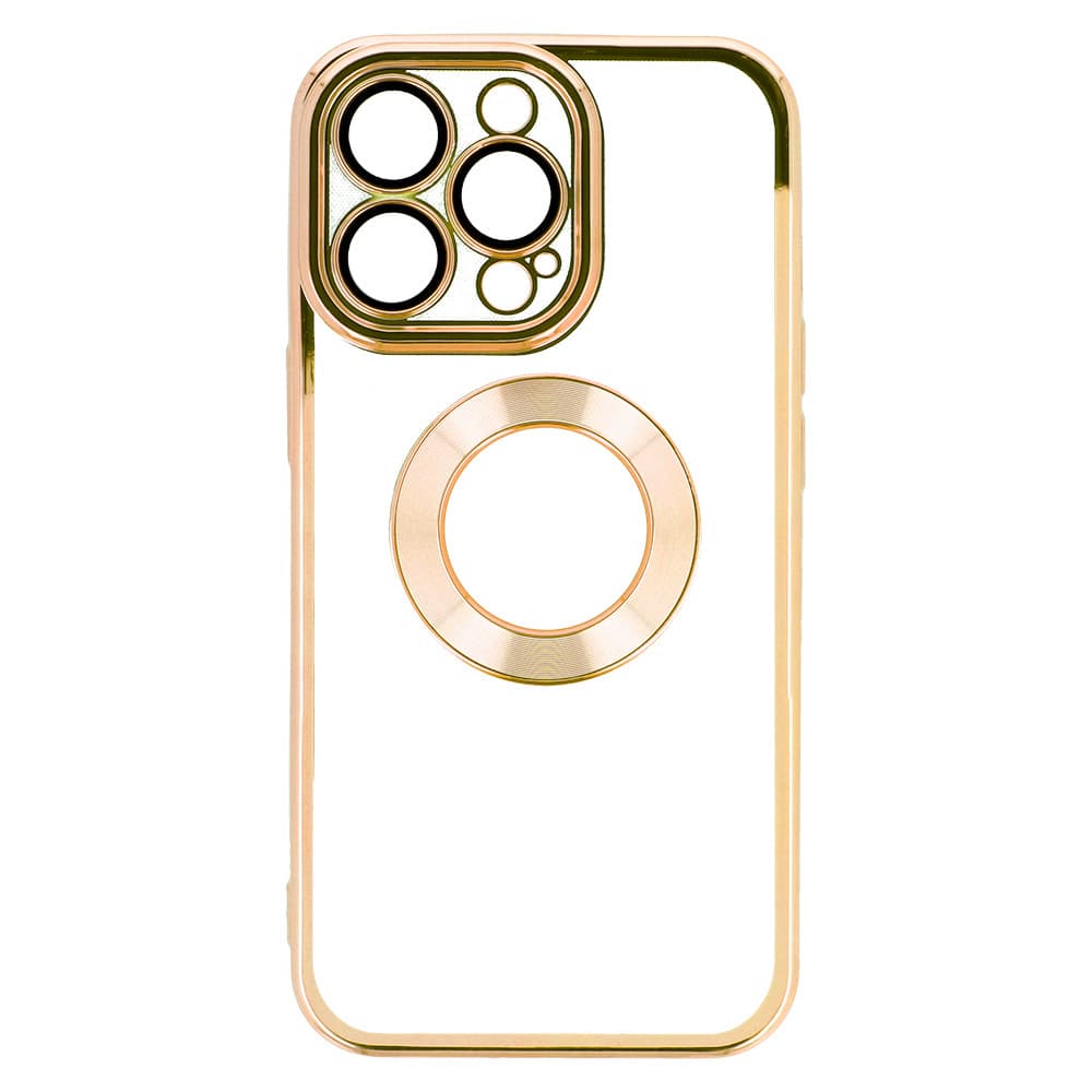 Zadní kryt na iPhone 12 Beauty Clear zlatý - náhled 4
