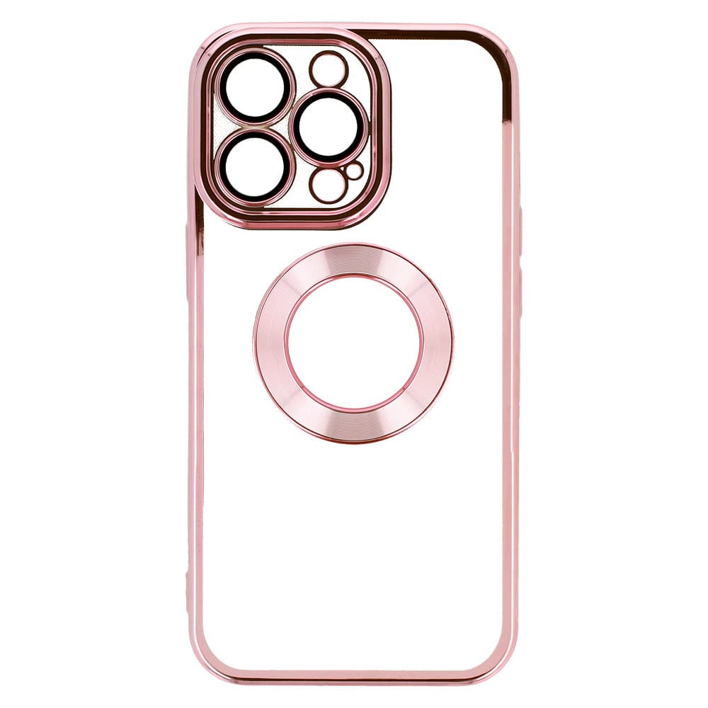 Krásné průhledné pouzdro pro Iphone 13 Pro růžové - náhled 4