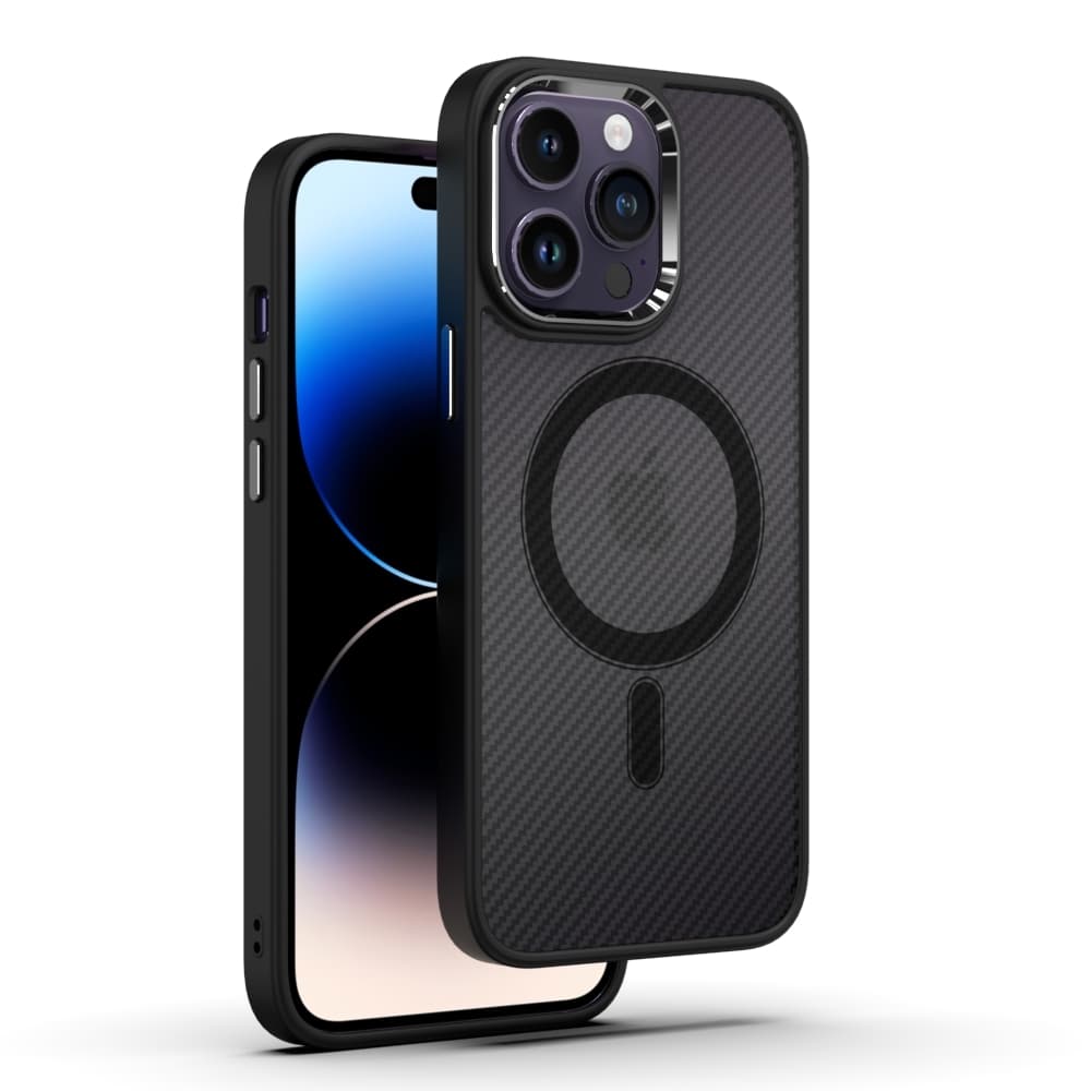 Zadní kryt Tel Protect Magnetic Carbon pro Iphone 13 Pro Black - náhled 4