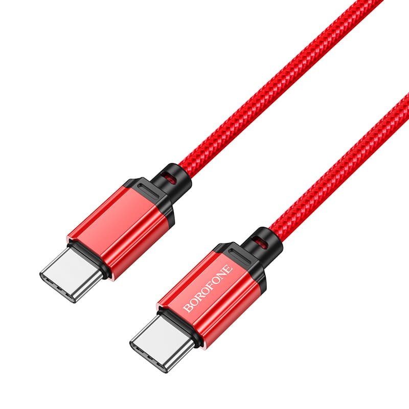 Borofone kabel BX87 Sharp - typ C na typ C - PD 60W 1 metr červený - náhled 4