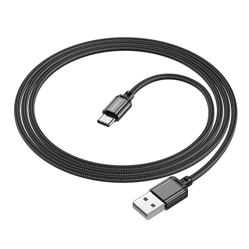 Kabel Borofone BX87 Sharp - USB na typ C - 3A 1 metr černý - náhled 4