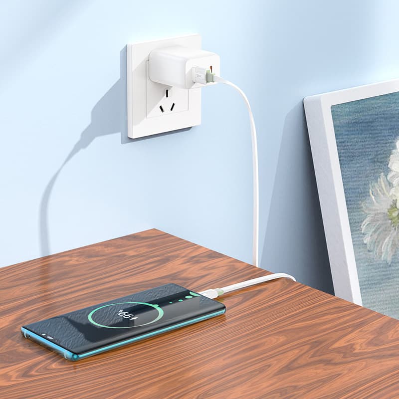 Borofone kabel BX89 Union - USB na typ C - 3A 1 metr bílo-šedý - náhled 4