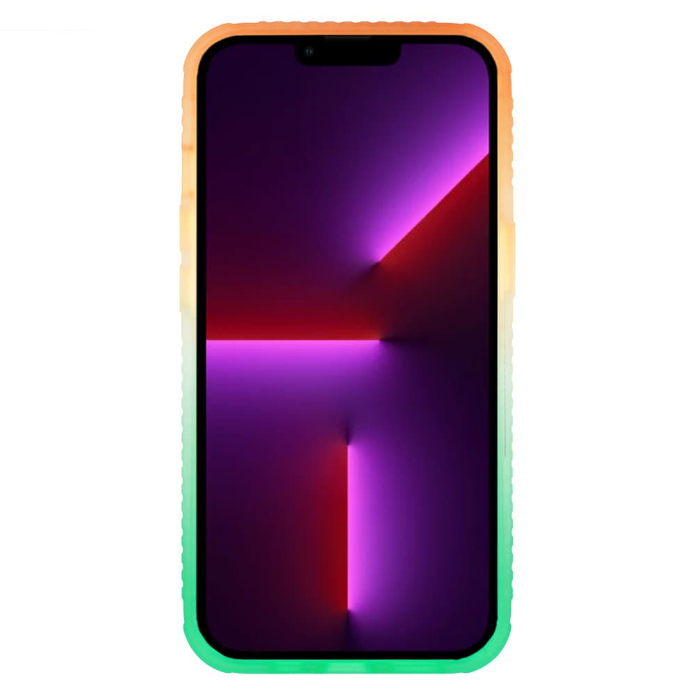 Pouzdro IDEAR W15 pro Iphone 14 Plus oranžovo-mátové - náhled 4