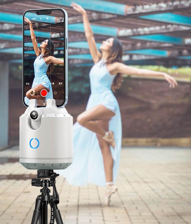 Držák telefonu P3 s 360° Face Tracking bílý - náhled 4