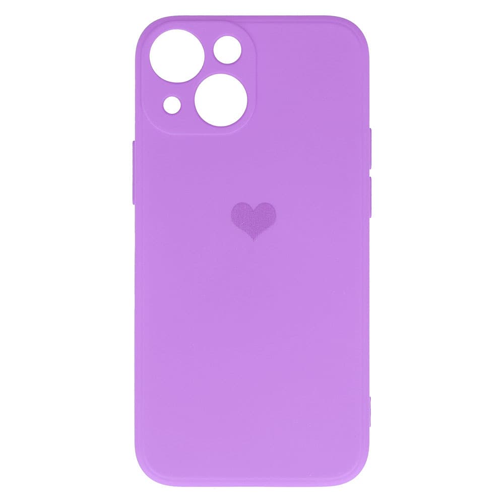 Vennus Silikonové pouzdro se srdcem pro Iphone 14 Plus design 1 fialové - náhled 4