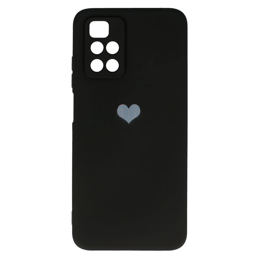 Vennus Silikonové pouzdro se srdcem pro Xiaomi Redmi 10 design 1 černé - náhled 4