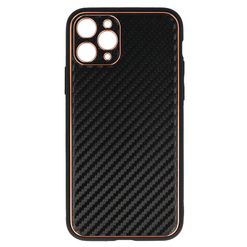 TEL PROTECT Kožené pouzdro Carbon pro Iphone 11 Pro Black - náhled 4