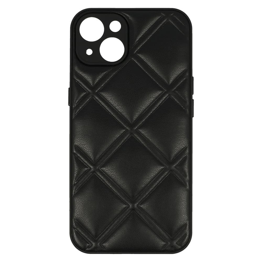 Kožené 3D pouzdro pro Iphone 13 design 3 černé - náhled 4