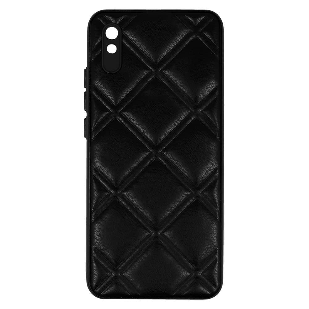 Kožené 3D pouzdro pro Xiaomi Redmi 9A design 3 černé - náhled 4