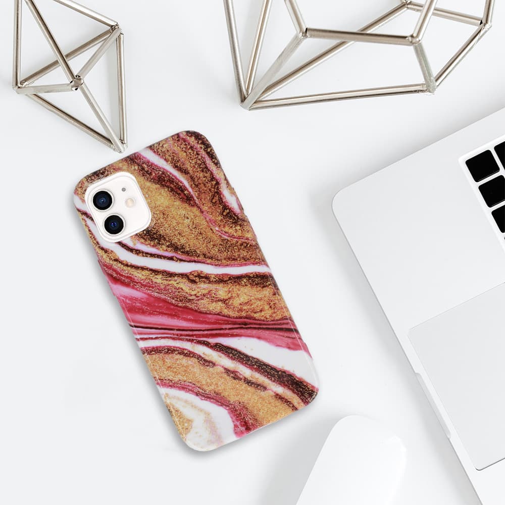 Mramorové pouzdro na Iphone 12 Mini Design 8 - náhled 4
