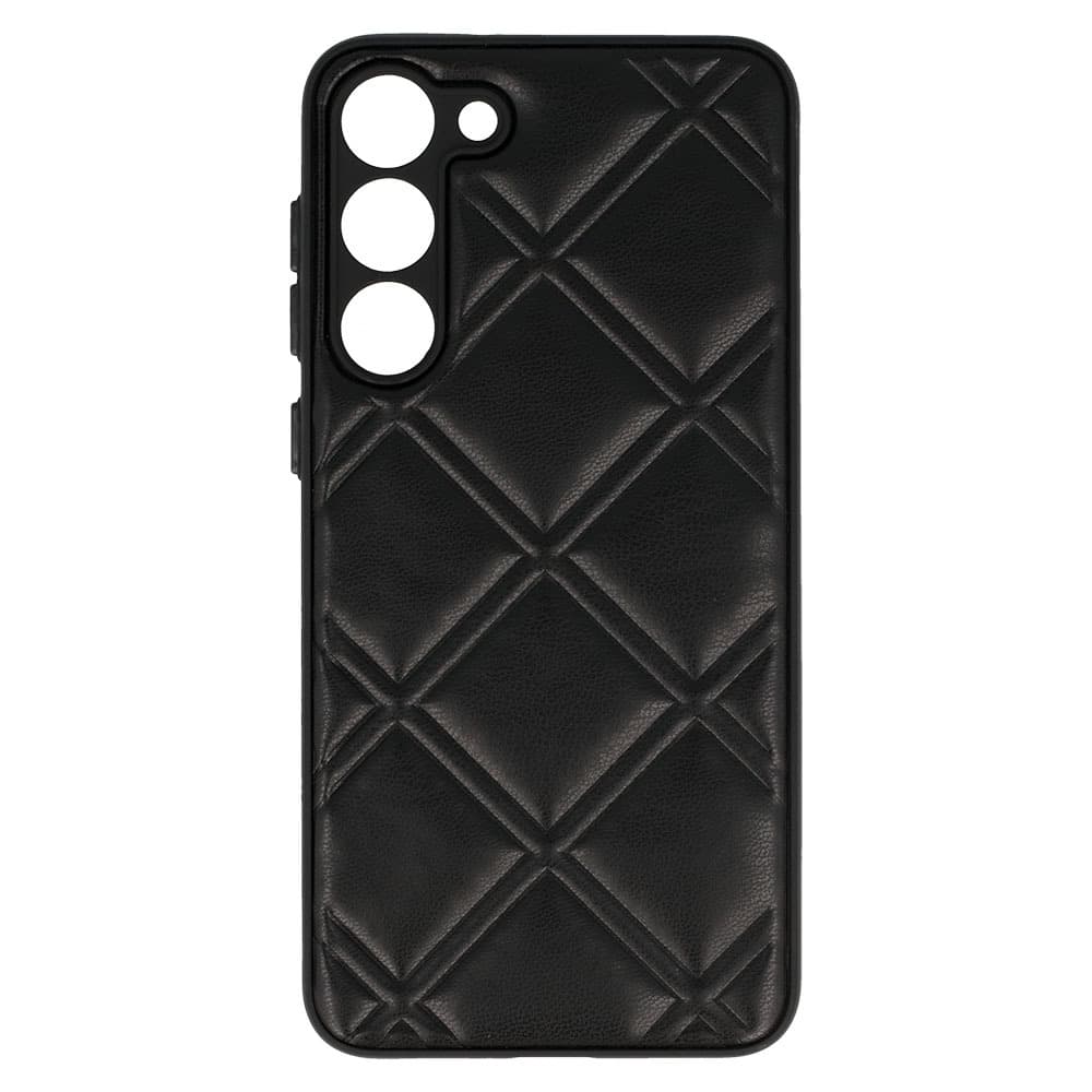 Kožené 3D pouzdro pro Samsung Galaxy S23 design 3 černé - náhled 4