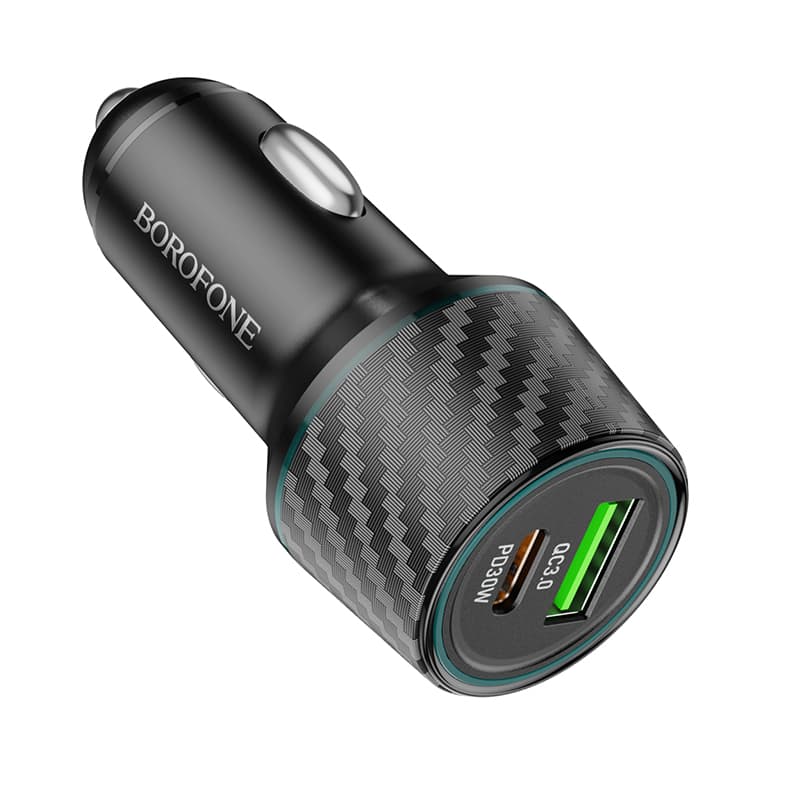 Adaptér do auta Borofone BZ21 s funkcí rychlonabíjení Dual 48W černá - náhled 4