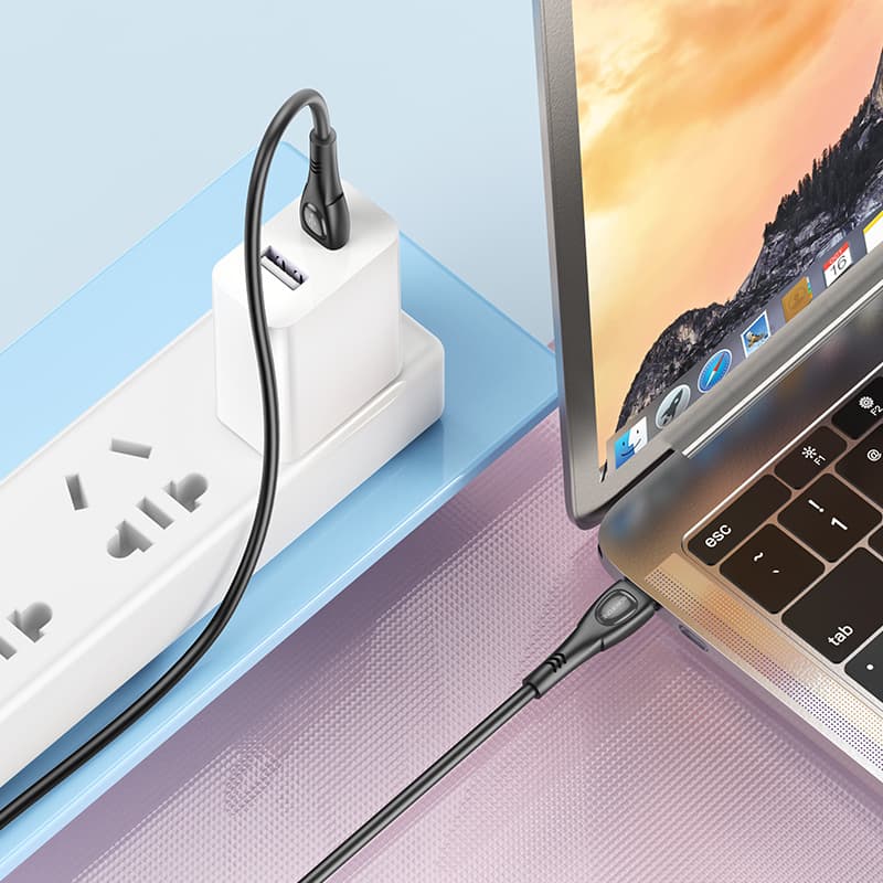 Borofone kabel BX98 Superior - Typ C - PD 60W 3A 1 metr černý - náhled 4