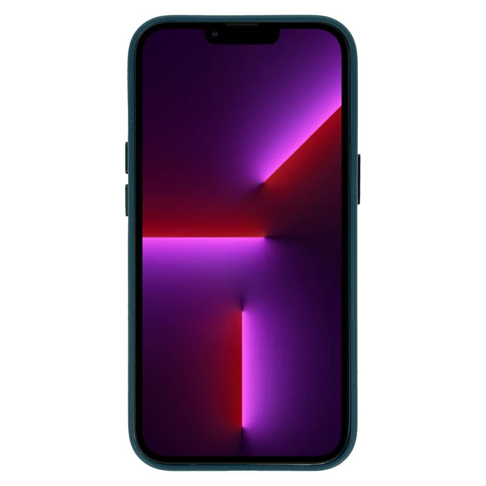 Zadní kryt MagSafe Leather pro Iphone 15 Plus Navy - náhled 4