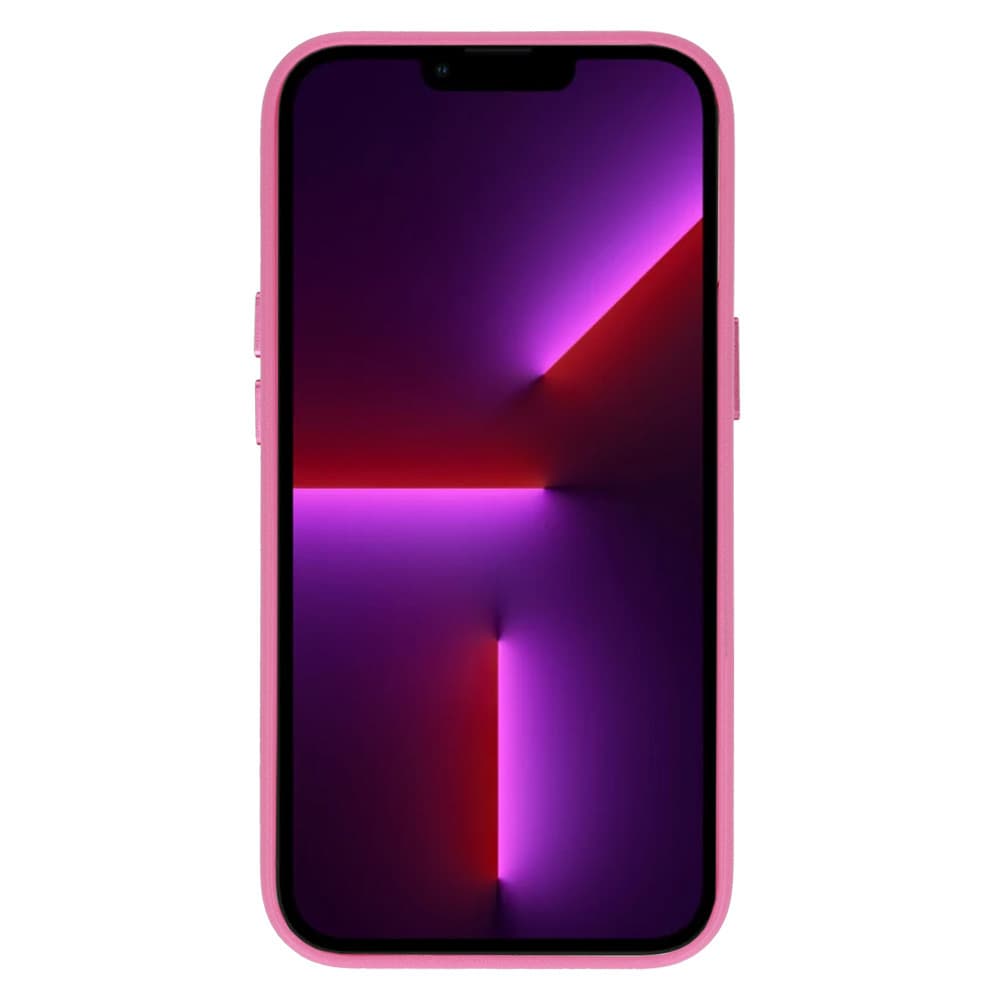 Zadní kryt MagSafe Leather pro Iphone 15 Plus Pink - náhled 4