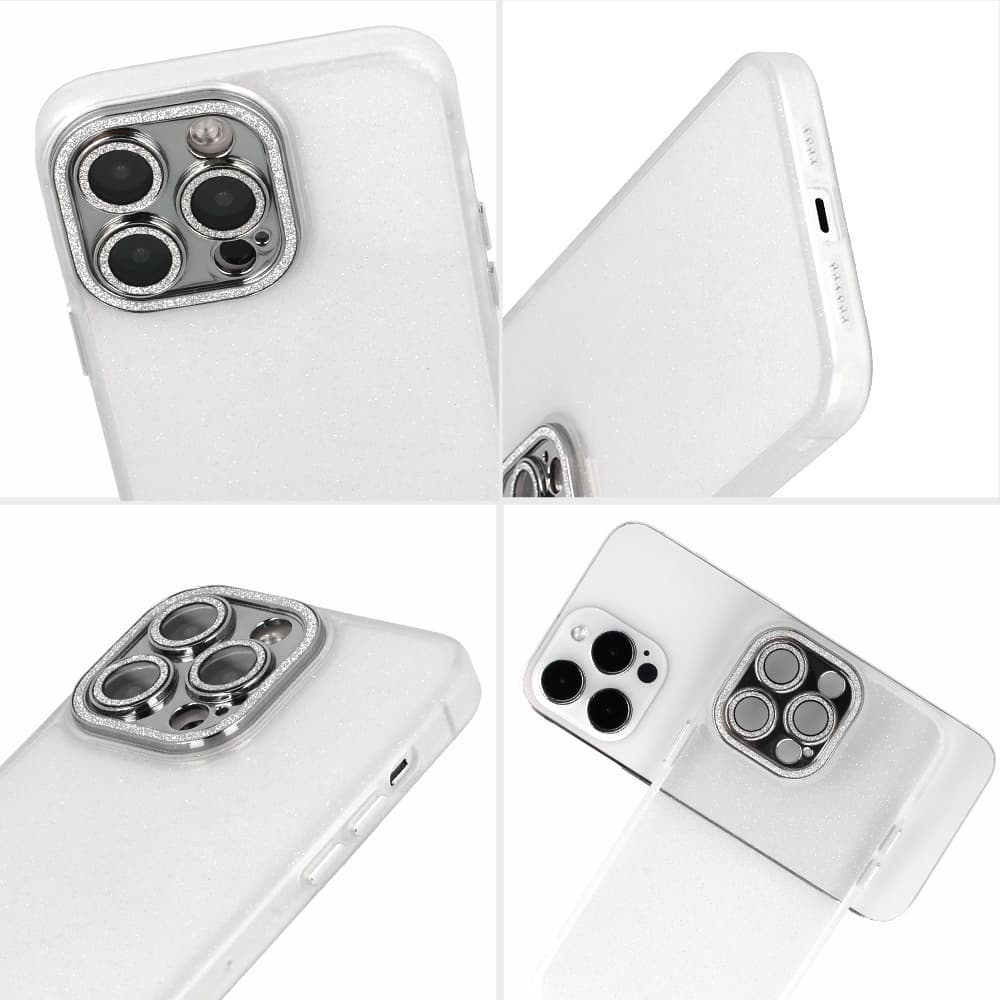 Pouzdro na mobil se třpytkami pro Iphone 14 Pro průhledné - náhled 4