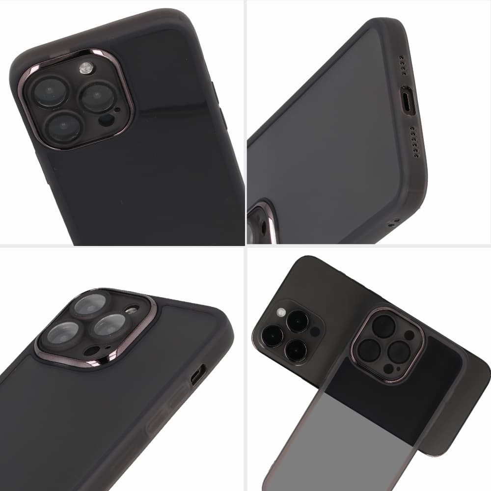 Ochranné pouzdro s objektivem pro Iphone 13 Pro Max černé čiré - náhled 4