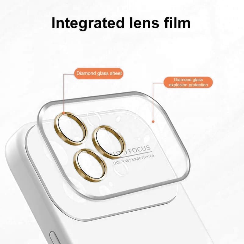 Měkké silikonové pouzdro na čočky pro Iphone 14 Pro Max bílé - náhled 4