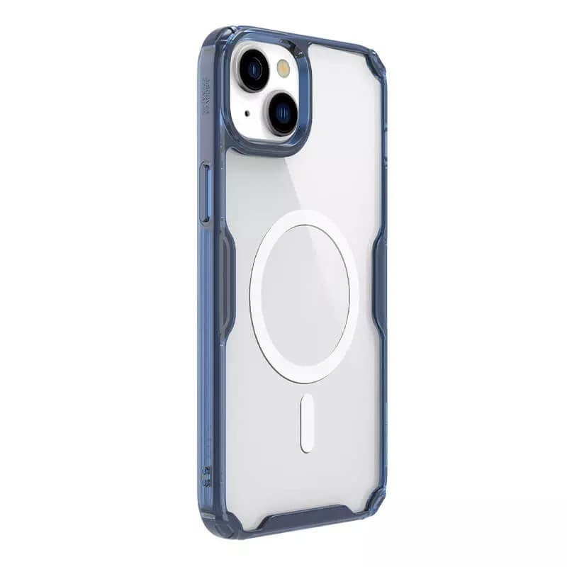 Nillkin Nature Pro Magnetic TPU Case pro Iphone 15 Plus transparentní-modrý - náhled 4