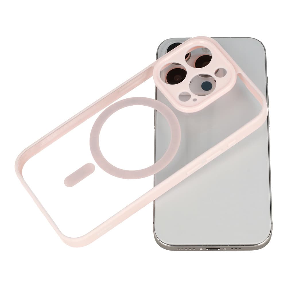 Zadní kryt Acrylic Color Magsafe pro Iphone 12 Pro Max světle růžový - náhled 4