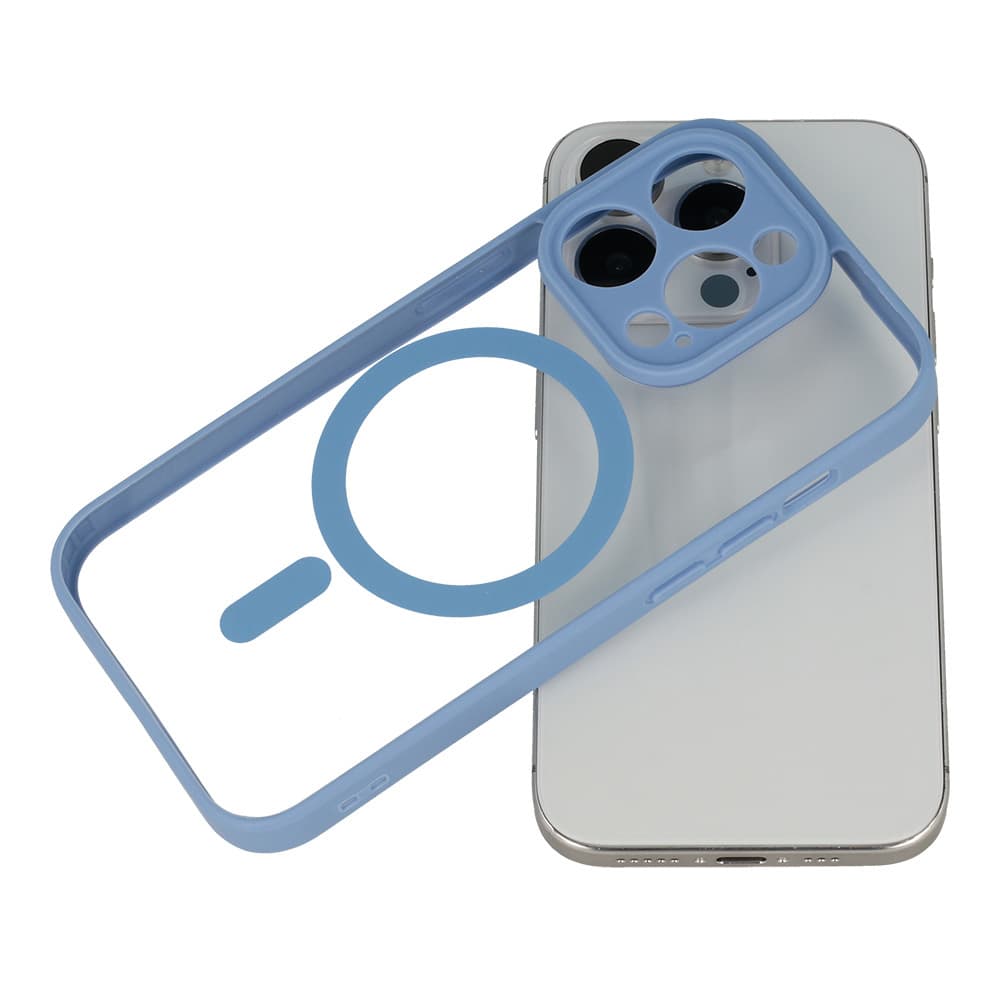 Zadní kryt Acrylic Color Magsafe pro Iphone 14 Pro světle modrý - náhled 4
