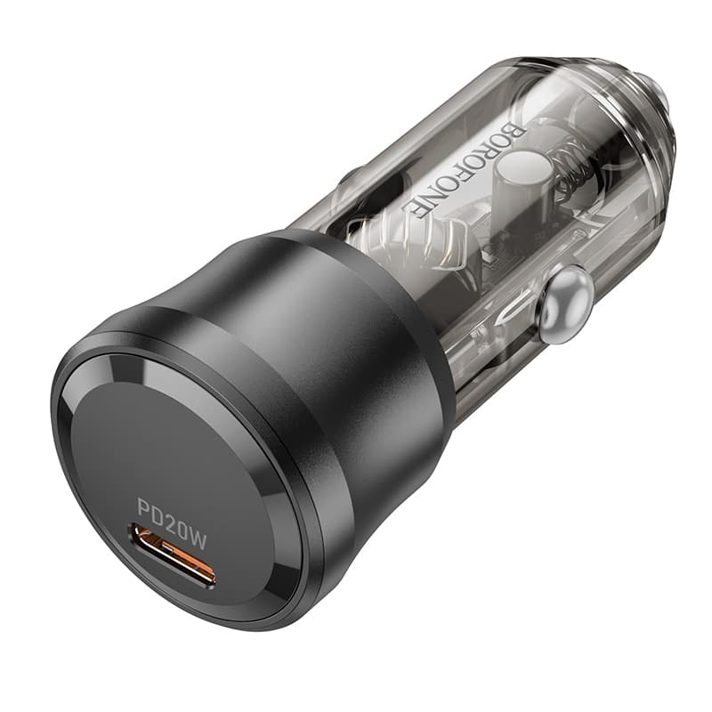 Adaptér do auta Borofone BZ24 s funkcí rychlonabíjení 20W černý - náhled 4