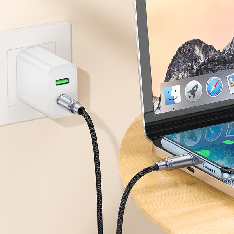Borofone kabel BU40 Advantage - Typ C na typ C - 60W 3A 1,2 metru černý - náhled 4